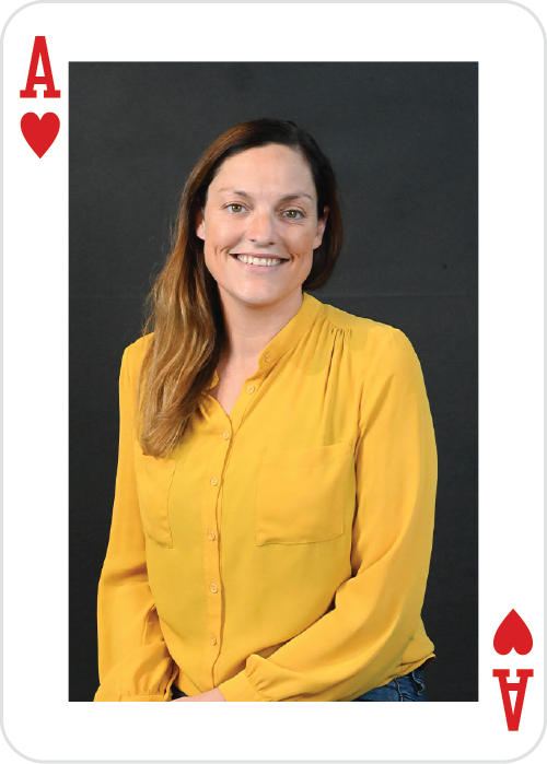 a woman smiling at camera